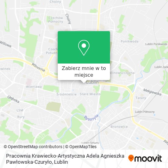 Mapa Pracownia Krawiecko-Artystyczna Adela Agnieszka Pawłowska-Czuryło