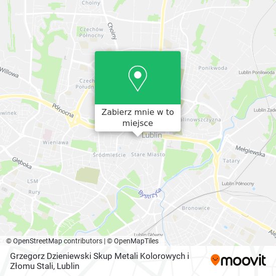 Mapa Grzegorz Dzieniewski Skup Metali Kolorowych i Złomu Stali