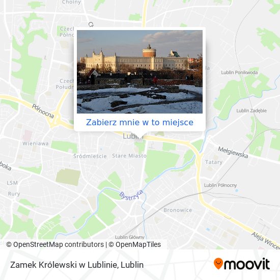 Mapa Zamek Królewski w Lublinie
