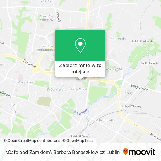 Mapa \Cafe pod Zamkiem\ Barbara Banaszkiewicz