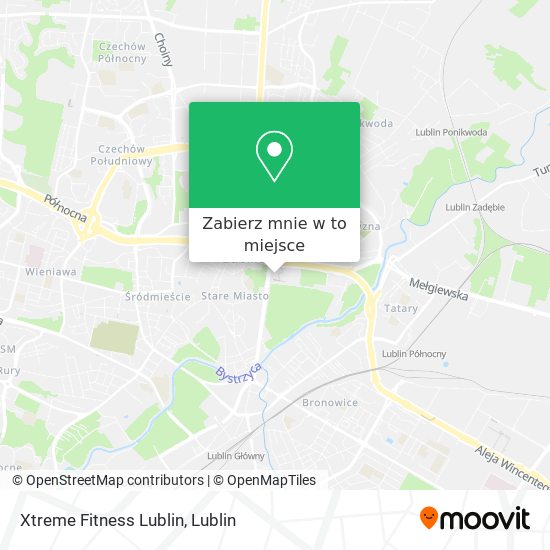 Mapa Xtreme Fitness Lublin