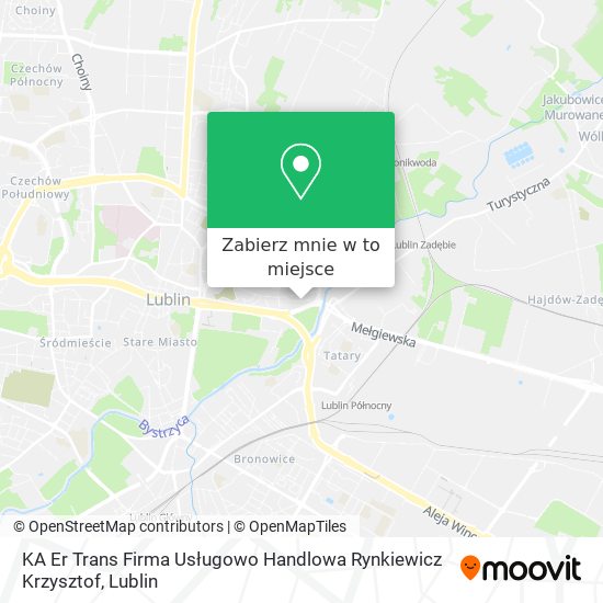 Mapa KA Er Trans Firma Usługowo Handlowa Rynkiewicz Krzysztof
