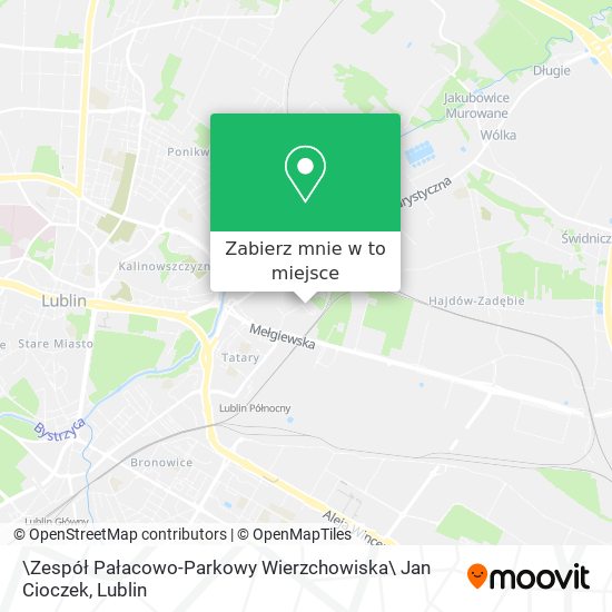 Mapa \Zespół Pałacowo-Parkowy Wierzchowiska\ Jan Cioczek