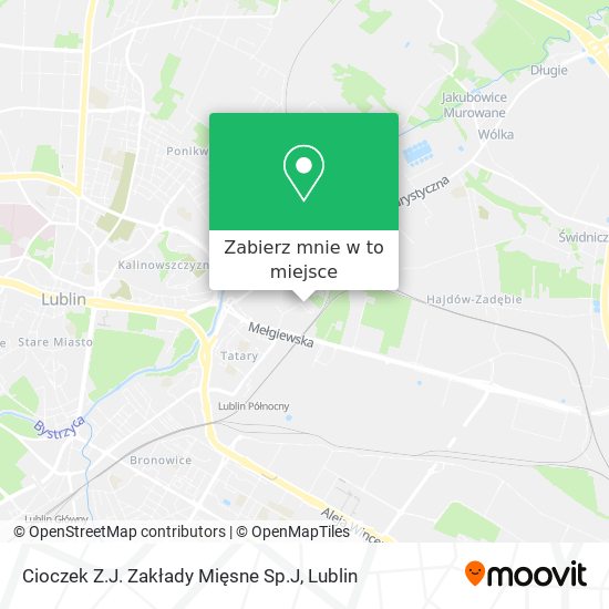 Mapa Cioczek Z.J. Zakłady Mięsne Sp.J