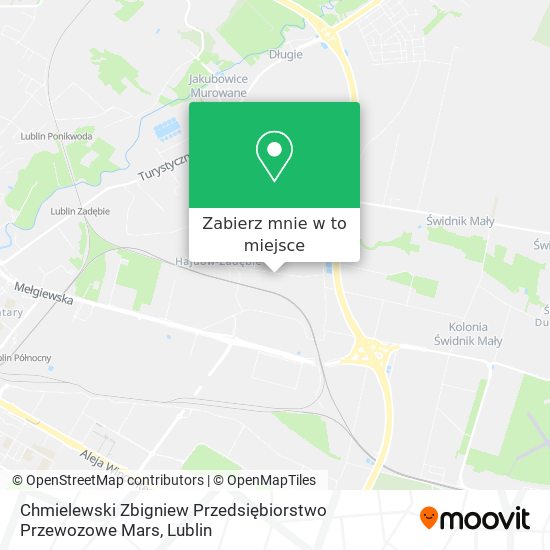 Mapa Chmielewski Zbigniew Przedsiębiorstwo Przewozowe Mars