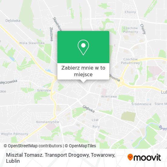 Mapa Misztal Tomasz. Transport Drogowy, Towarowy