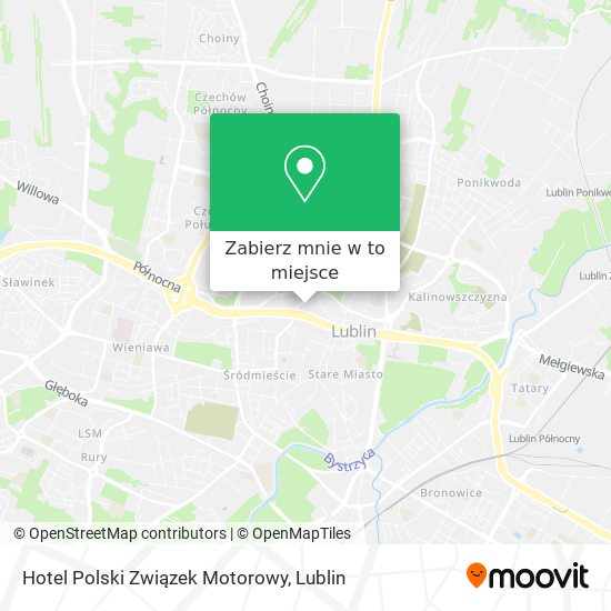 Mapa Hotel Polski Związek Motorowy