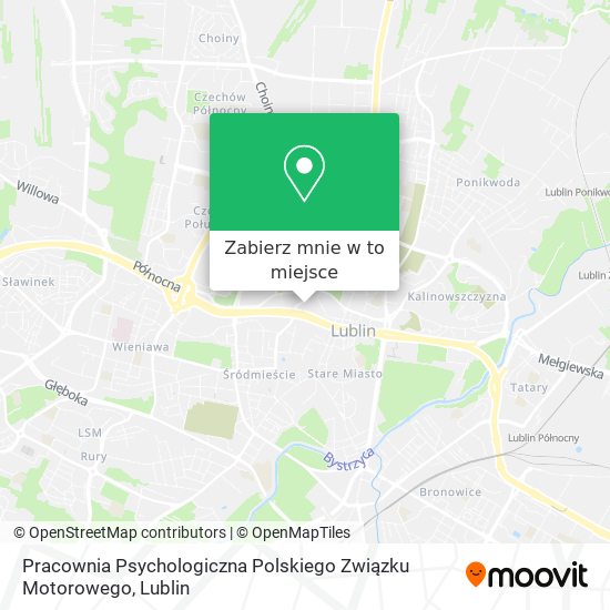 Mapa Pracownia Psychologiczna Polskiego Związku Motorowego