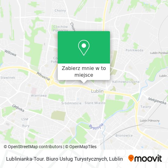 Mapa Lublinianka-Tour. Biuro Usług Turystycznych