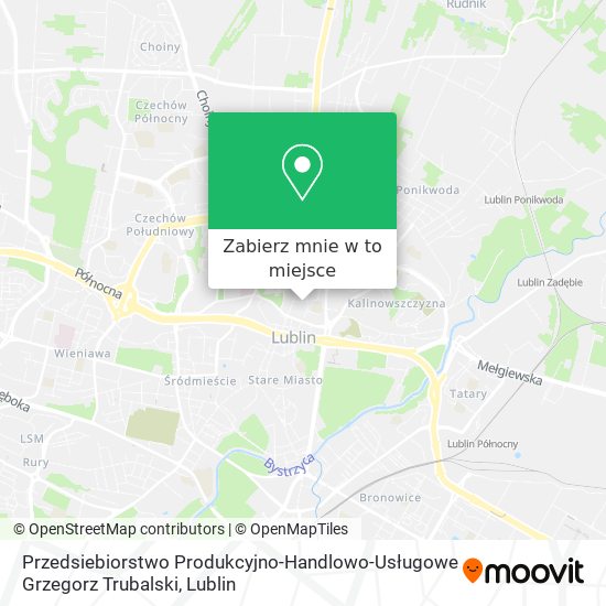 Mapa Przedsiebiorstwo Produkcyjno-Handlowo-Usługowe Grzegorz Trubalski