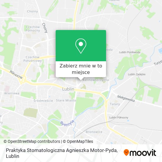 Mapa Praktyka Stomatologiczna Agnieszka Motor-Pyda