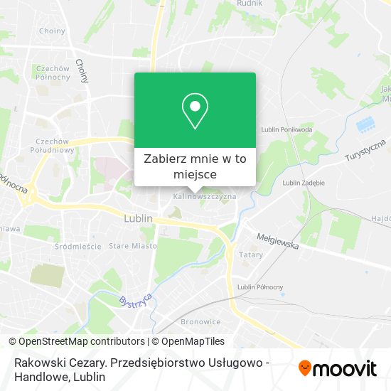 Mapa Rakowski Cezary. Przedsiębiorstwo Usługowo - Handlowe