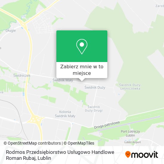 Mapa Rodmos Przedsiębiorstwo Usługowo Handlowe Roman Rubaj