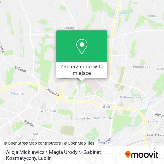 Mapa Alicja Mickiewicz \ Magia Urody \- Gabinet Kosmetyczny