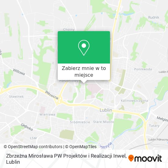 Mapa Zbrzeżna Mirosława PW Projektów i Realizacji Inwel