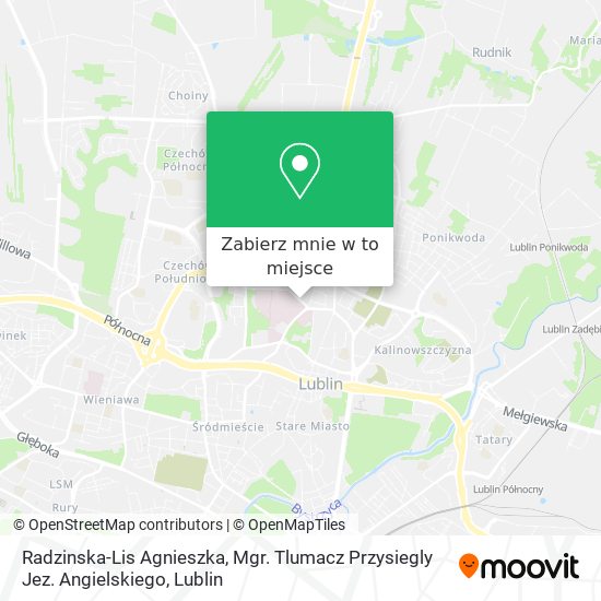 Mapa Radzinska-Lis Agnieszka, Mgr. Tlumacz Przysiegly Jez. Angielskiego