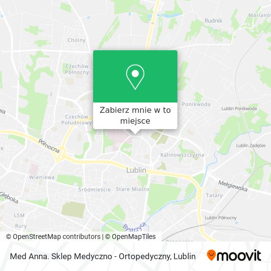 Mapa Med Anna. Sklep Medyczno - Ortopedyczny