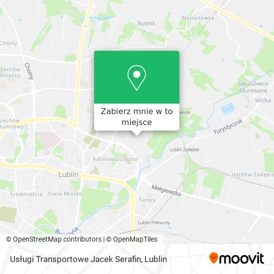 Mapa Usługi Transportowe Jacek Serafin