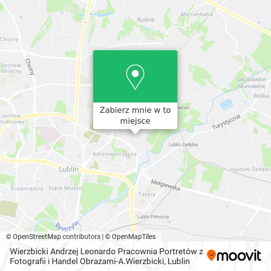 Mapa Wierzbicki Andrzej Leonardo Pracownia Portretów z Fotografii i Handel Obrazami-A.Wierzbicki