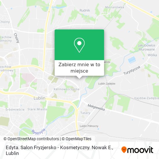 Mapa Edyta. Salon Fryzjersko - Kosmetyczny. Nowak E.