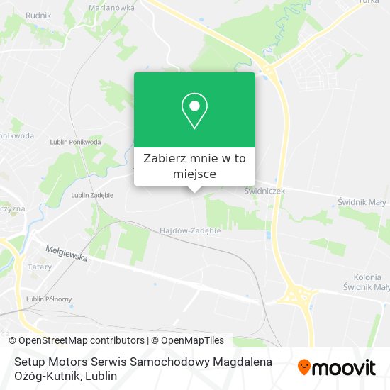 Mapa Setup Motors Serwis Samochodowy Magdalena Ożóg-Kutnik