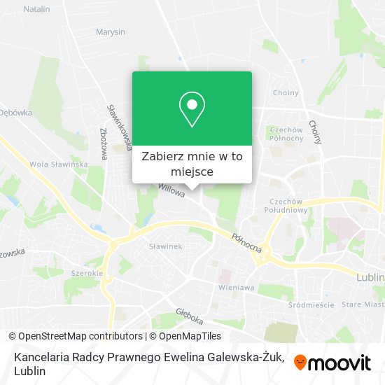 Mapa Kancelaria Radcy Prawnego Ewelina Galewska-Żuk