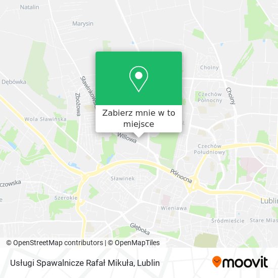 Mapa Usługi Spawalnicze Rafał Mikuła
