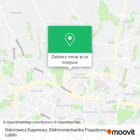 Mapa Sidorowicz Eugeniusz. Elektromechanika Pojazdowa