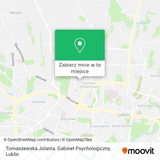 Mapa Tomaszewska Jolanta. Gabinet Psychologiczny