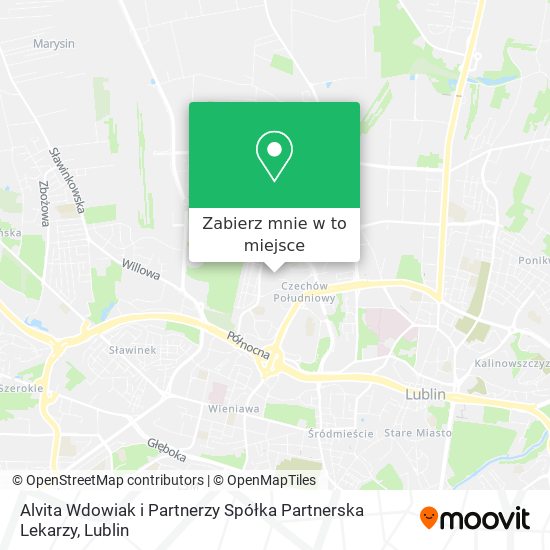 Mapa Alvita Wdowiak i Partnerzy Spółka Partnerska Lekarzy