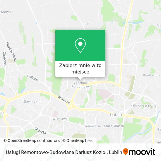 Mapa Usługi Remontowo-Budowlane Dariusz Kozioł