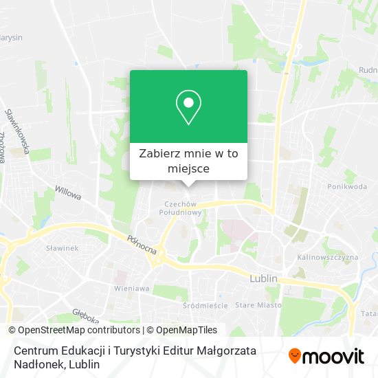 Mapa Centrum Edukacji i Turystyki Editur Małgorzata Nadłonek