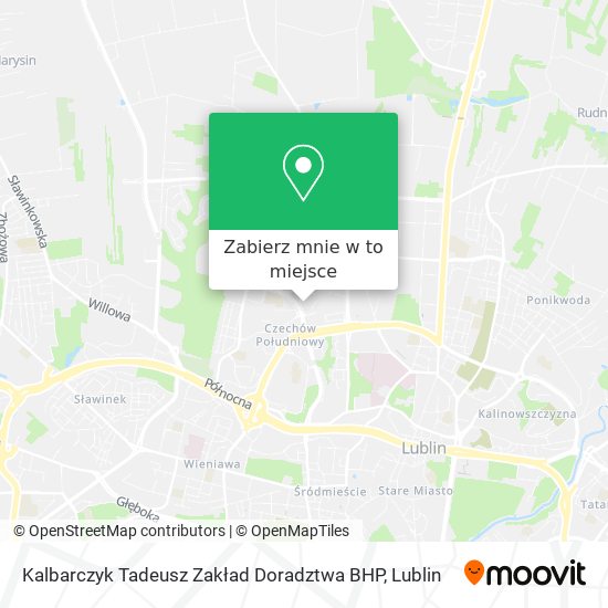 Mapa Kalbarczyk Tadeusz Zakład Doradztwa BHP