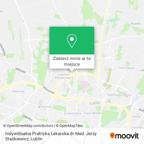 Mapa Indywidualna Praktyka Lekarska dr Med. Jerzy Staśkiewicz