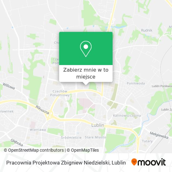 Mapa Pracownia Projektowa Zbigniew Niedzielski