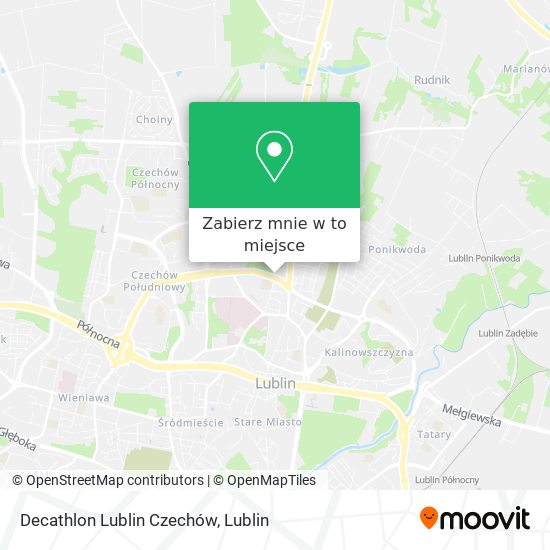 Mapa Decathlon Lublin Czechów
