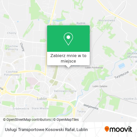 Mapa Usługi Transportowe Kosowski Rafał