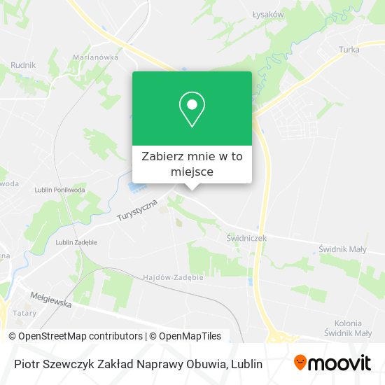 Mapa Piotr Szewczyk Zakład Naprawy Obuwia