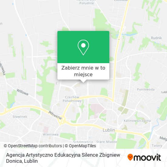 Mapa Agencja Artystyczno Edukacyjna Silence Zbigniew Donica