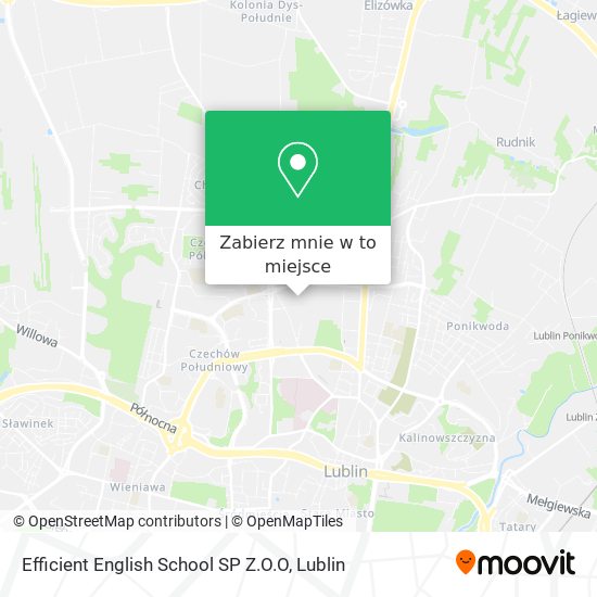 Mapa Efficient English School SP Z.O.O