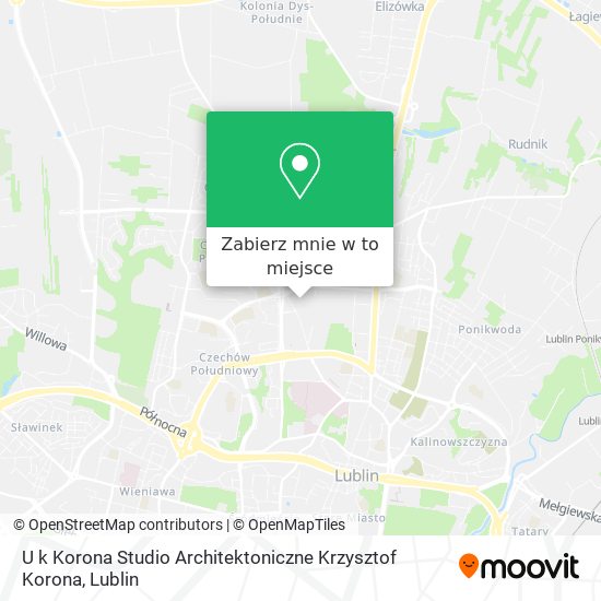 Mapa U k Korona Studio Architektoniczne Krzysztof Korona