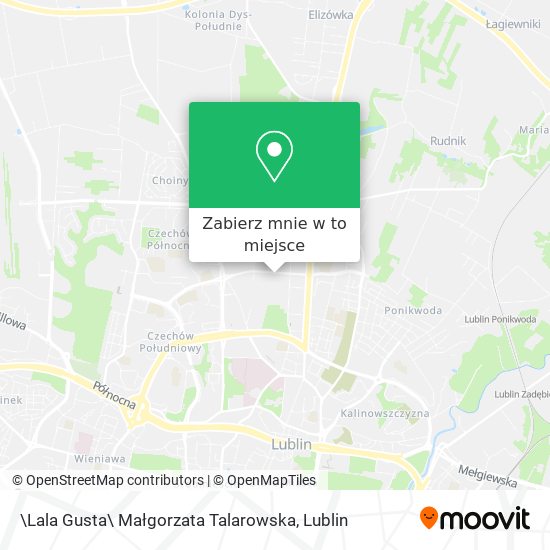 Mapa \Lala Gusta\ Małgorzata Talarowska