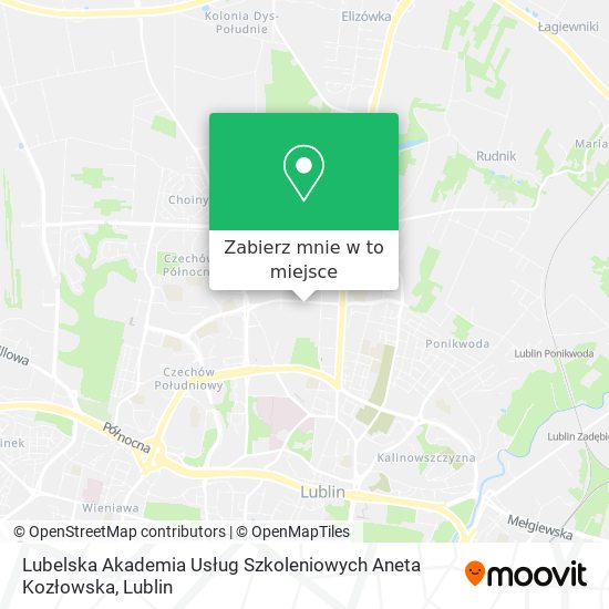 Mapa Lubelska Akademia Usług Szkoleniowych Aneta Kozłowska
