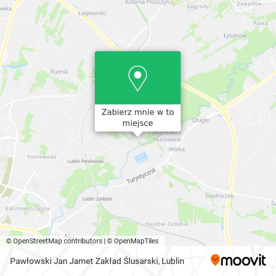 Mapa Pawłowski Jan Jamet Zakład Ślusarski