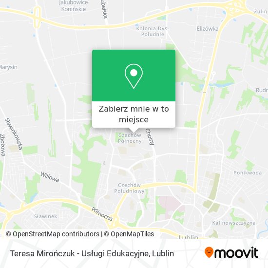 Mapa Teresa Mirończuk - Usługi Edukacyjne