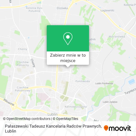 Mapa Pałaszewski Tadeusz Kancelaria Radców Prawnych