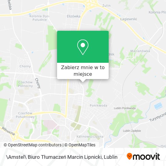 Mapa \Amstel\ Biuro Tłumaczeń Marcin Lipnicki