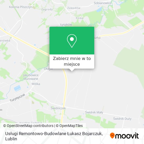 Mapa Usługi Remontowo-Budowlane Łukasz Bojarczuk