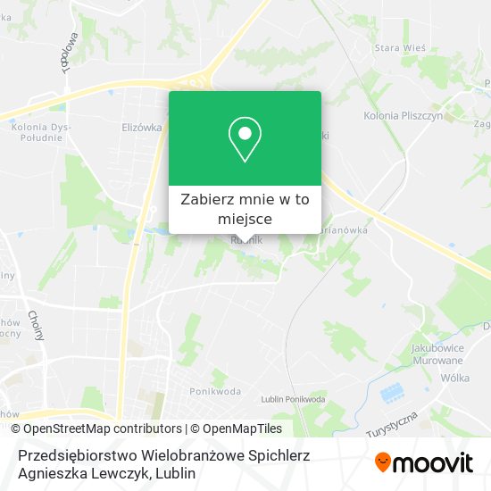 Mapa Przedsiębiorstwo Wielobranżowe Spichlerz Agnieszka Lewczyk