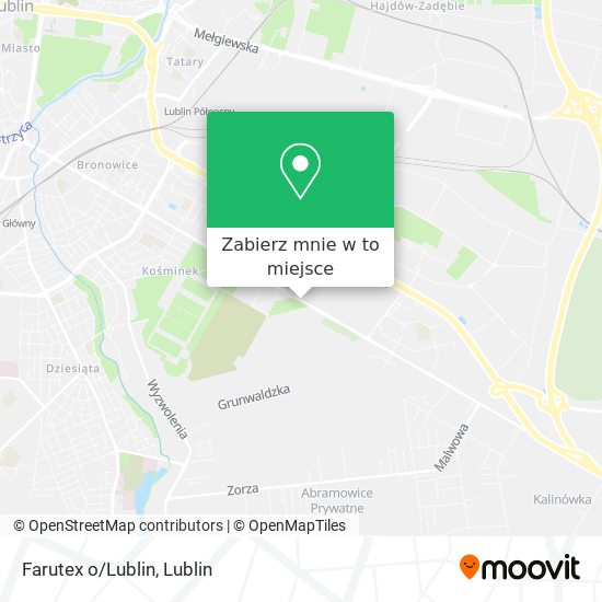 Mapa Farutex o/Lublin
